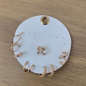 Assorted hoop earrings